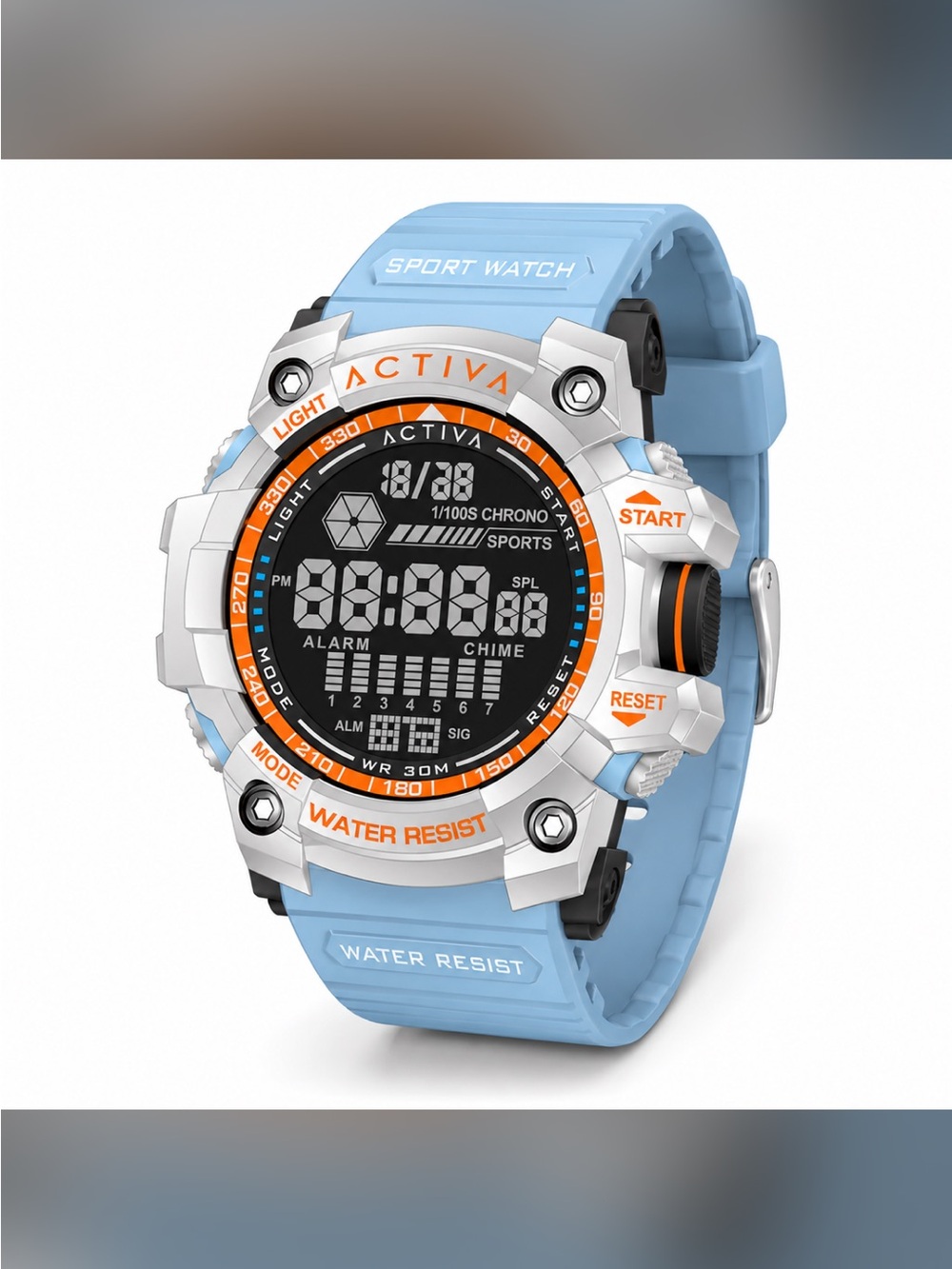 Activa X
Invicta Digital Men's Watch - 56mm, Light Blue (ACW8020-008)